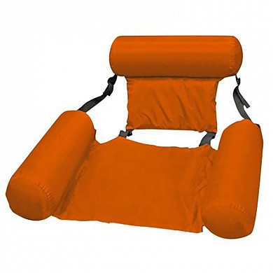 Надувной матрас шезлонг кресло для плавания с ремнями и поддержкой спины InflatableFloatingBed      
