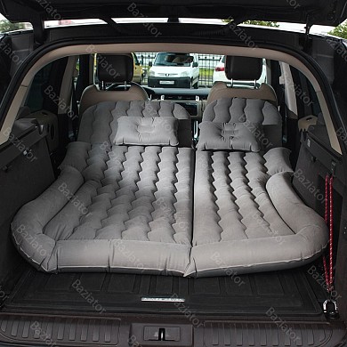 Надувной автомобильный матрас кровать 185x145 см c насосом и подушками для сна