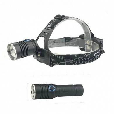 картинка Мощный светодиодный налобный фонарь Baziator T566