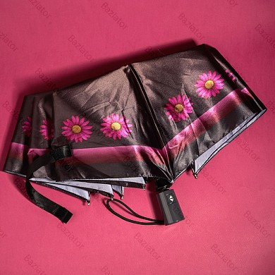 Зонт женский автомат Sponsa глянцевый "Гербера" с цветочным рисунком