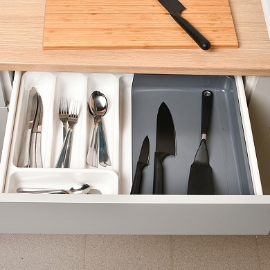 Раздвижной лоток под столовые приборы Expandable cutlery tray