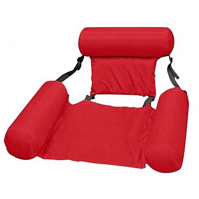 Надувной матрас шезлонг кресло для плавания с ремнями и поддержкой спины InflatableFloatingBed      