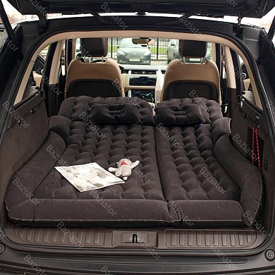 Надувной автомобильный матрас кровать 185x145 см c насосом и подушками для сна