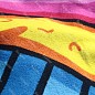 Круглое пляжное покрывало-коврик с бахромой 150 см (микрофибра) Beach Towel Кекс