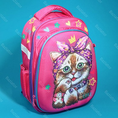 Ранец рюкзак школьный для девочек ортопедический для первоклассника с рисунком