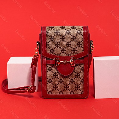 Женская мини сумка кросс-боди с модной монограммой портмоне-клатч
