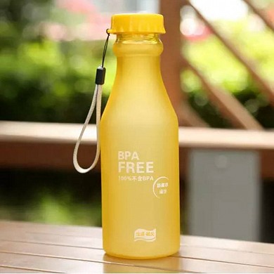 Матовая эко бутылка для напитков «BPA Free» 550 мл
