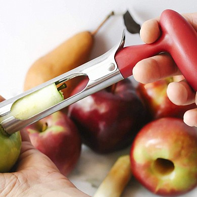 Нож для удаления сердцевины и семечек из фруктов с удобной ручкой Corer 