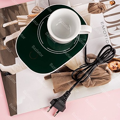 Компактная подставка термостат подогреватель для кружки Automatic Thermostatic Coaster
