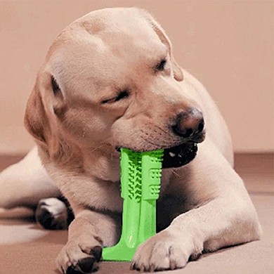 Зубная силиконовая щетка игрушка массажер для чистки зубов крупных собак Pet Toothbrush
