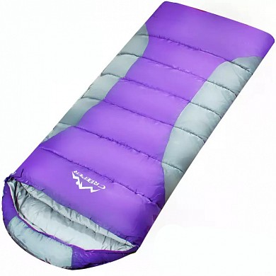 Спальный мешок туристический теплый спальник-одеяло для кемпинга, охоты и рыбалки
