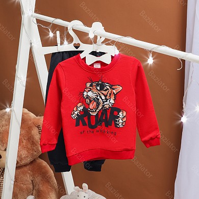 Костюм детский спортивный штаны и кофта для мальчика на весну Тигр
