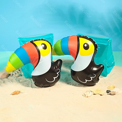 Детские надувные нарукавники для плавания для детей от 3-х до 6 лет, 2 штуки Туканы