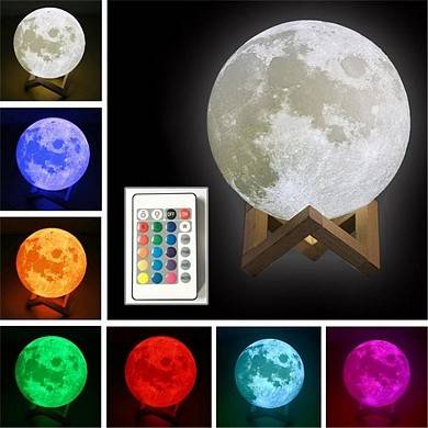 Светильник ночник 3D шар Луна Lamp