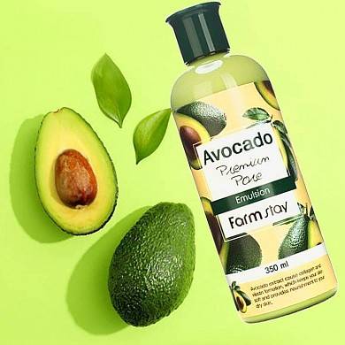 картинка Антивозрастная эмульсия с экстрактом авокадо FarmStay Avocado Premium pore Emulsion, 350 мл
