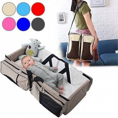 картинка Многофункциональная детская сумка - кровать Ganen Baby Bed and Bag