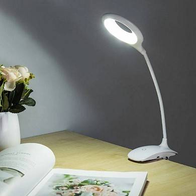 картинка Кольцевая гибкая Led лампа для чтения USB с клипсой