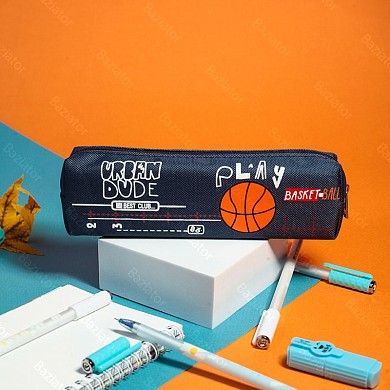 Пенал косметичка школьный канцелярский для мальчиков подростков Баскетбол