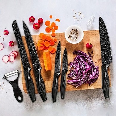 Набор кухонных ножей из 6 предметов Сила Гранита