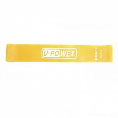 картинка Резинка для фитнеса 14 кг (эспандер) U-POWEX mini bands желтая