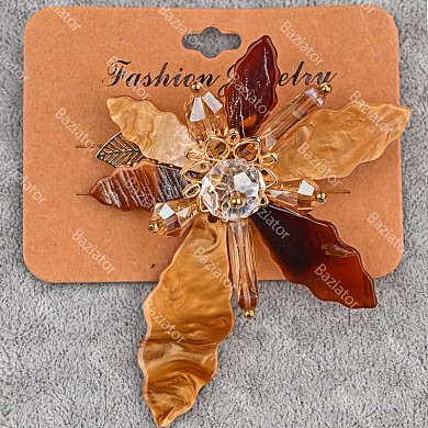 Брошь Fashion Jewelry из акрилового пластика Растения