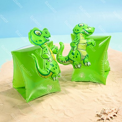 Детские надувные нарукавники для плавания для детей от 3-х до 6 лет, 2 штуки Динозаврики