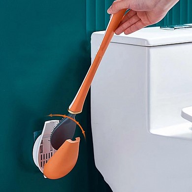 Ершик из эластичного силикона туалетная щетка с плоской головкой для чистки унитаза Brush