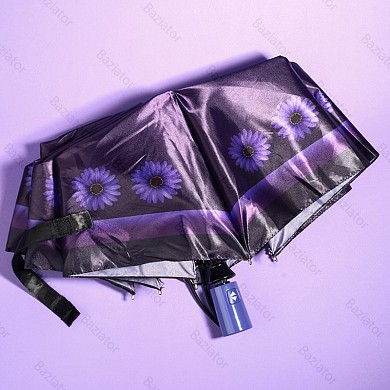 Зонт женский автомат Sponsa глянцевый "Гербера" с цветочным рисунком