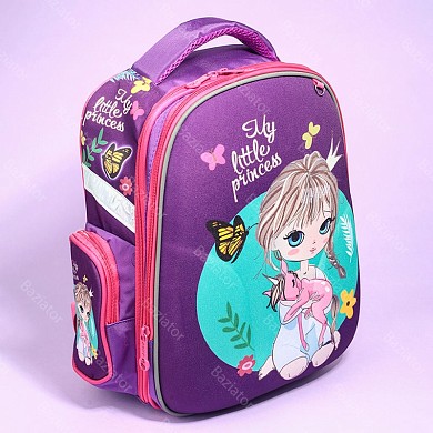 Ранец рюкзак школьный для девочек портфель ортопедический для первоклассника с рисунком Девочка