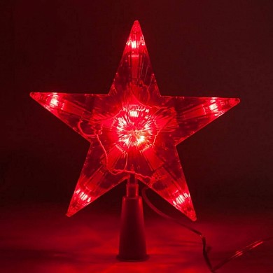 Верхушка на ёлку светящаяся Звезда LED 20 см; 25 см