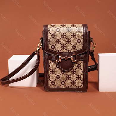 Женская мини сумка кросс-боди с модной монограммой портмоне-клатч