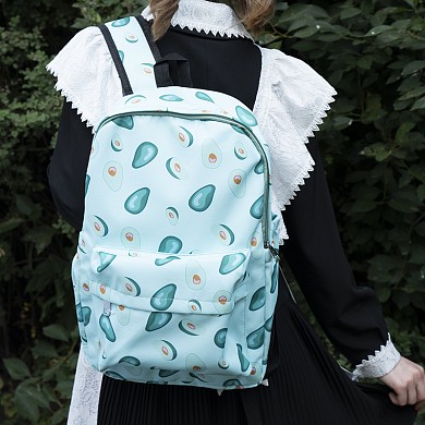 Школьный рюкзак детский, для подростка с авокадо