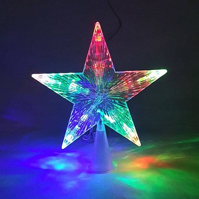 Верхушка на ёлку светящаяся Звезда LED 20 см; 25 см