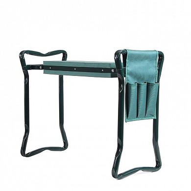 Складная садовая скамейка-перевертыш туристический стул с пластиковым сиденьем и карманами