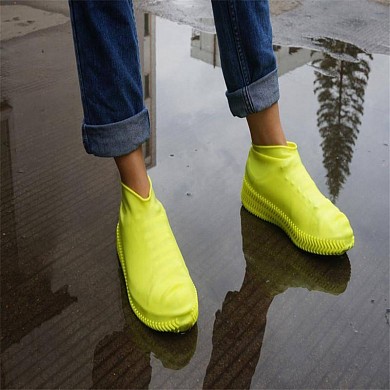 Силиконовые водонепроницаемые чехлы бахилы для обуви