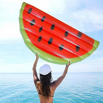 Пляжный надувной матрас плот для плавания Арбузная Долька Watermelon Slice