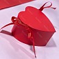 Подарок на 14 февраля девушке подвеска сердце с цирконом в коробке сердце