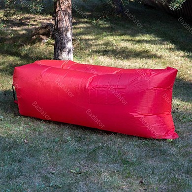 Надувной диван лежак с карманом и колышком 240x70 см