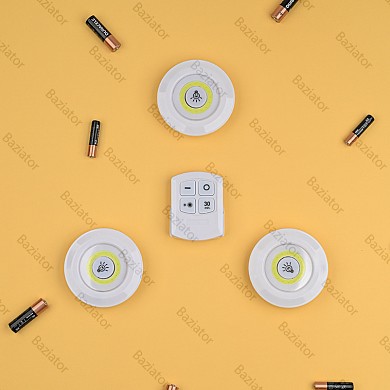 Набор настенных накладных светодиодных светильников с пультом ДУ LED Light with Remote Control