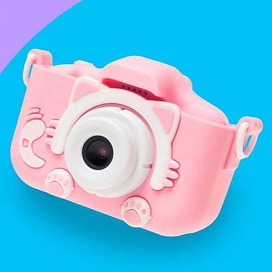 Детская цифровая камера фотоаппарат с ушками
