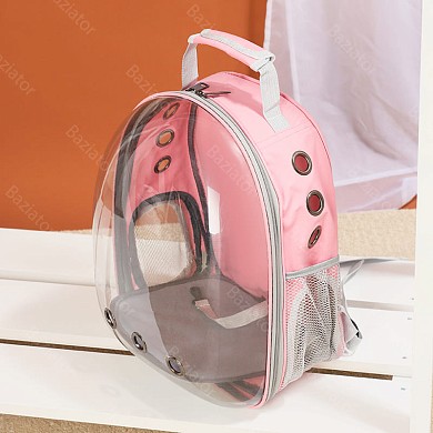 Прозрачный рюкзак переноска для домашних животных Иллюминатор с вентиляцией для воздуха
