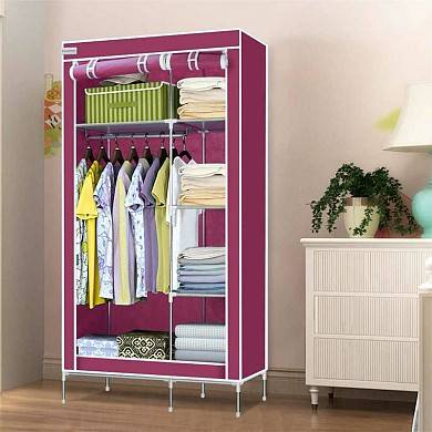 Складной каркасный тканевый шкаф Wardrobe closet 110х45х175 см