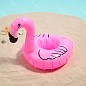 Пляжный набор надувных подстаканников для напитков в бассейн на пляж Фламинго 3шт.