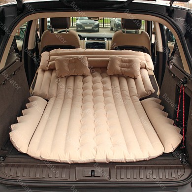 Надувной автомобильный матрас кровать 190x120 см c насосом и подушками для сна