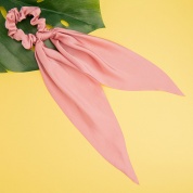 картинка Женская шелковая резинка с платком для волос 3 в 1