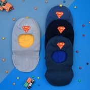 картинка Шапка шлем для мальчика зима детская двойная с подкладом Супермен