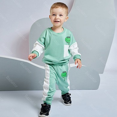 Детский костюм спортивный повседневный для мальчика и девочки хлопок кофта и штаны
